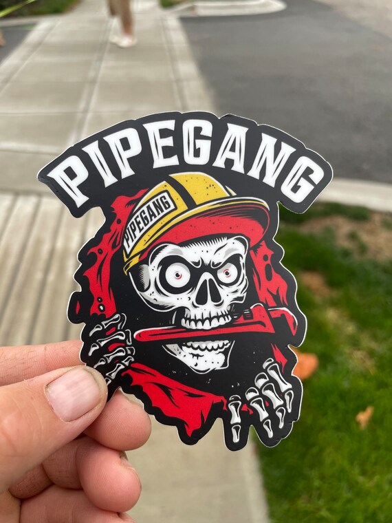 Piplayer Sticker Pipelayer Hard Hat Stickers Hard Hat Stickers: Pipe Fitter (LHTL226)