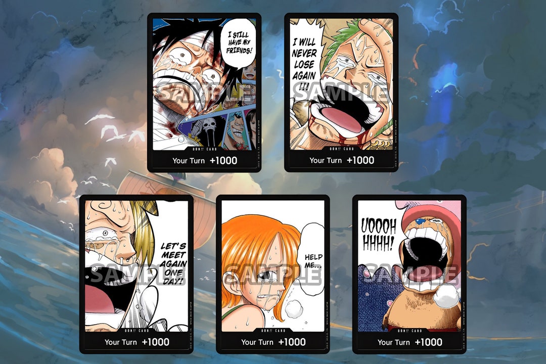 One Piece DON Card Custom Handmade to Order Strawhat Pirates TCG Choose