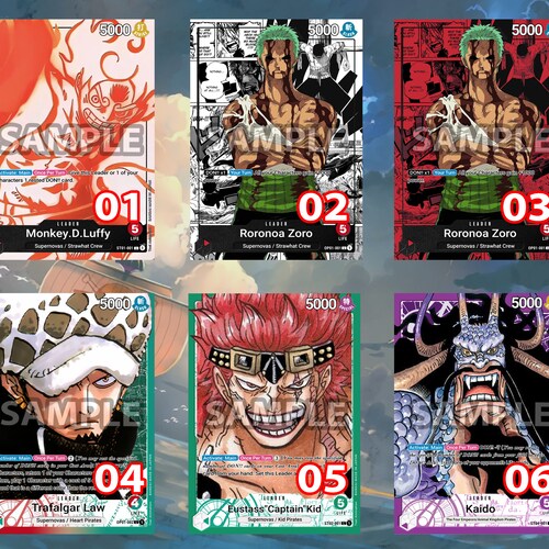 One Piece DON Card Custom Handmade to Order Strawhat Etsy Canada