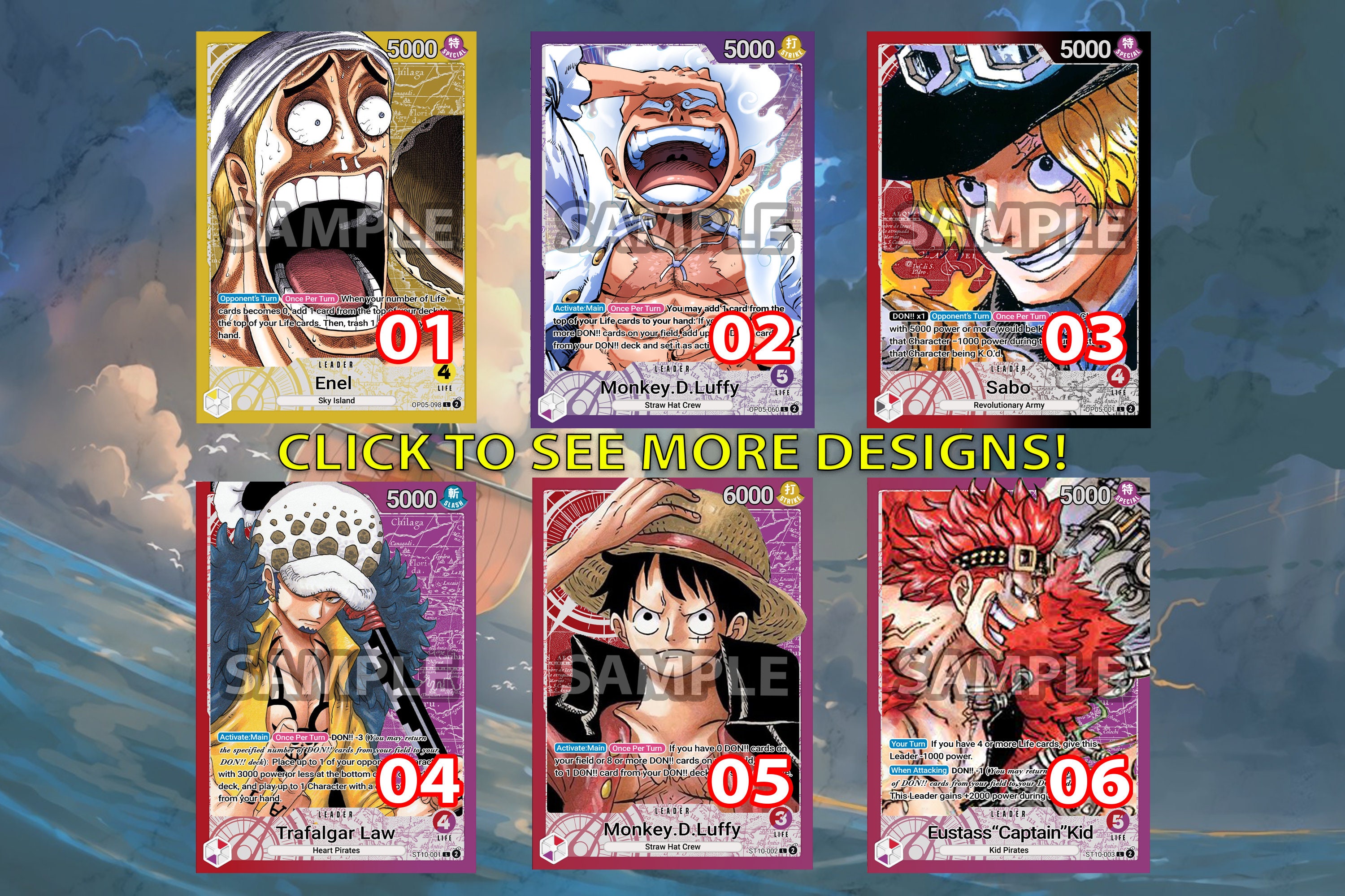 Anime One Piece Eustass Kid Silvers Rayleigh Yamato Charlotte Katakuri  Collection Card Christmas Birthday Gift Board Game Card