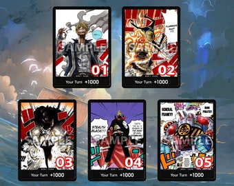 One Piece DON!! Card | Custom | Handmade to order | Sanji, Chopper, Franky, Brook | TCG | Choose from available designs or submit your own!