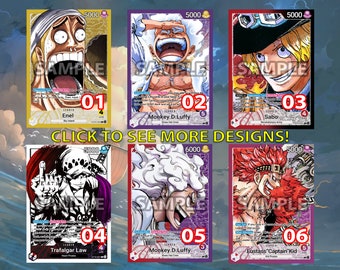 One Piece TCG Custom Holo Leader Cards - Etsy