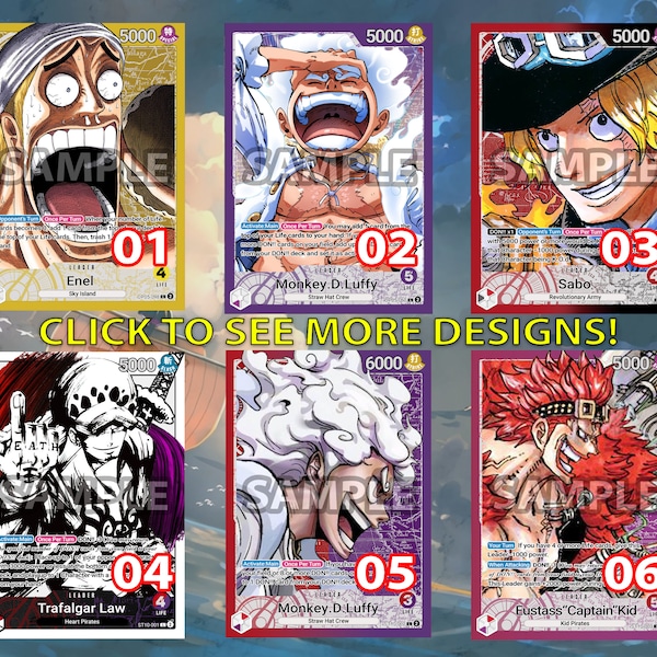 Leader Card | Custom Handmade Anime Trading Cards | TCG