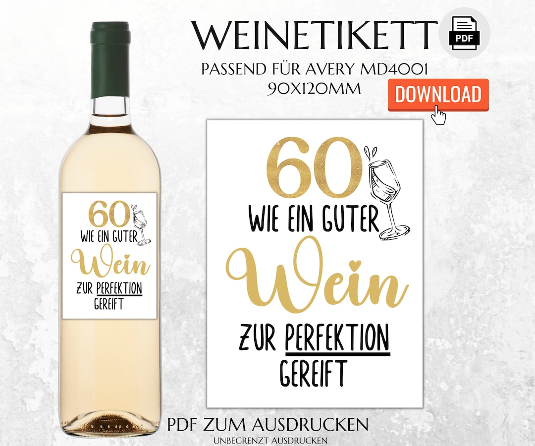 60. Geburtstag zum Ausdrucken