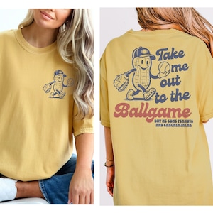 Cute softball shirt, gift for softball mom, comfort colors softball mama tshirt, game day, take me out to the ballgame, women's softball