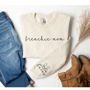 Custom French bulldog sweatshirt, frenchbulldog gifts, Frenchbull dog, frenchies, Frenchie mom gift, French dog sweater, frenchy,personalize