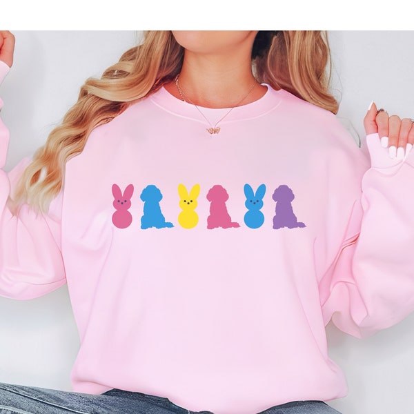 Easter Goldendoodle sweatshirt, doodle mom gift, doodle dog mom crewneck, golden doodle sweater, doodle lover, labradoodle