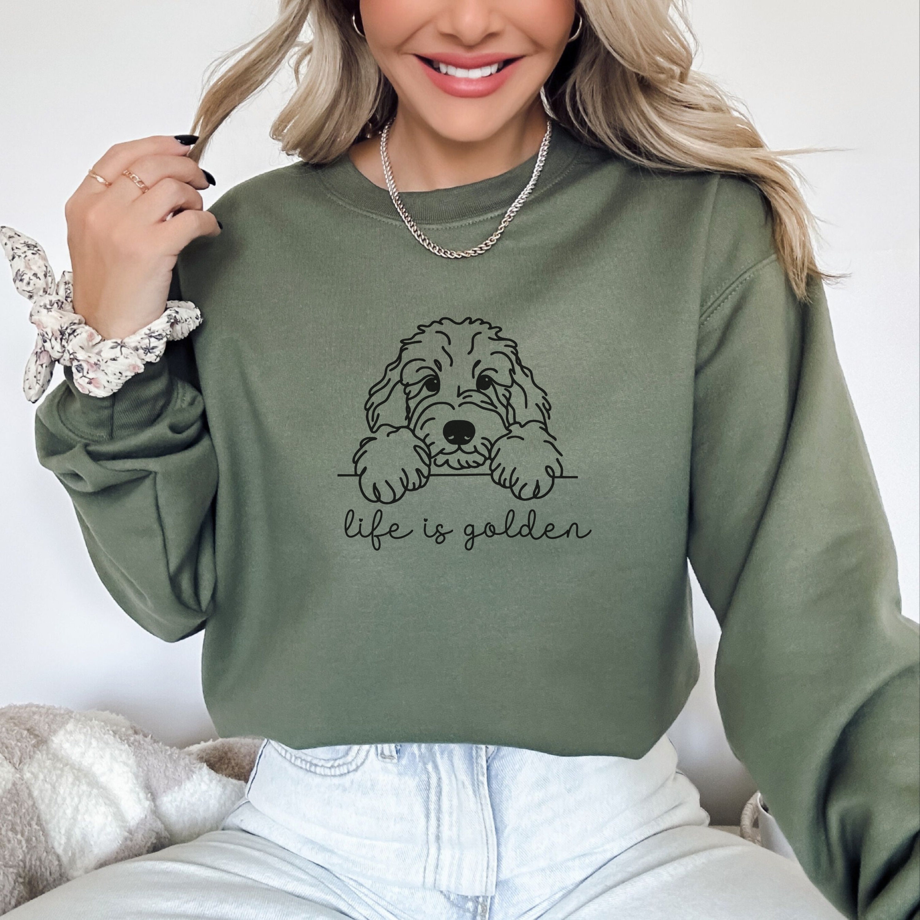 Vermilion Coastal Doodle Crewneck Sweatshirt