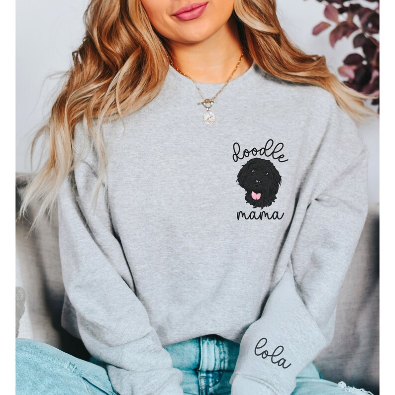 Whimsical Doodle Wonderland Print Sweatshirt