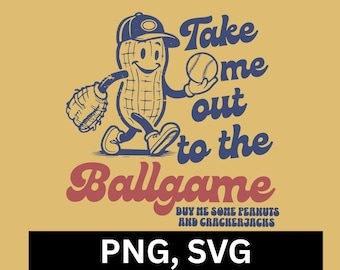 Baseball shirt PNG & SVG, retro baseball design, baseball lover gift, take me out to the ballgame, cute baseball shirt, baseball mom