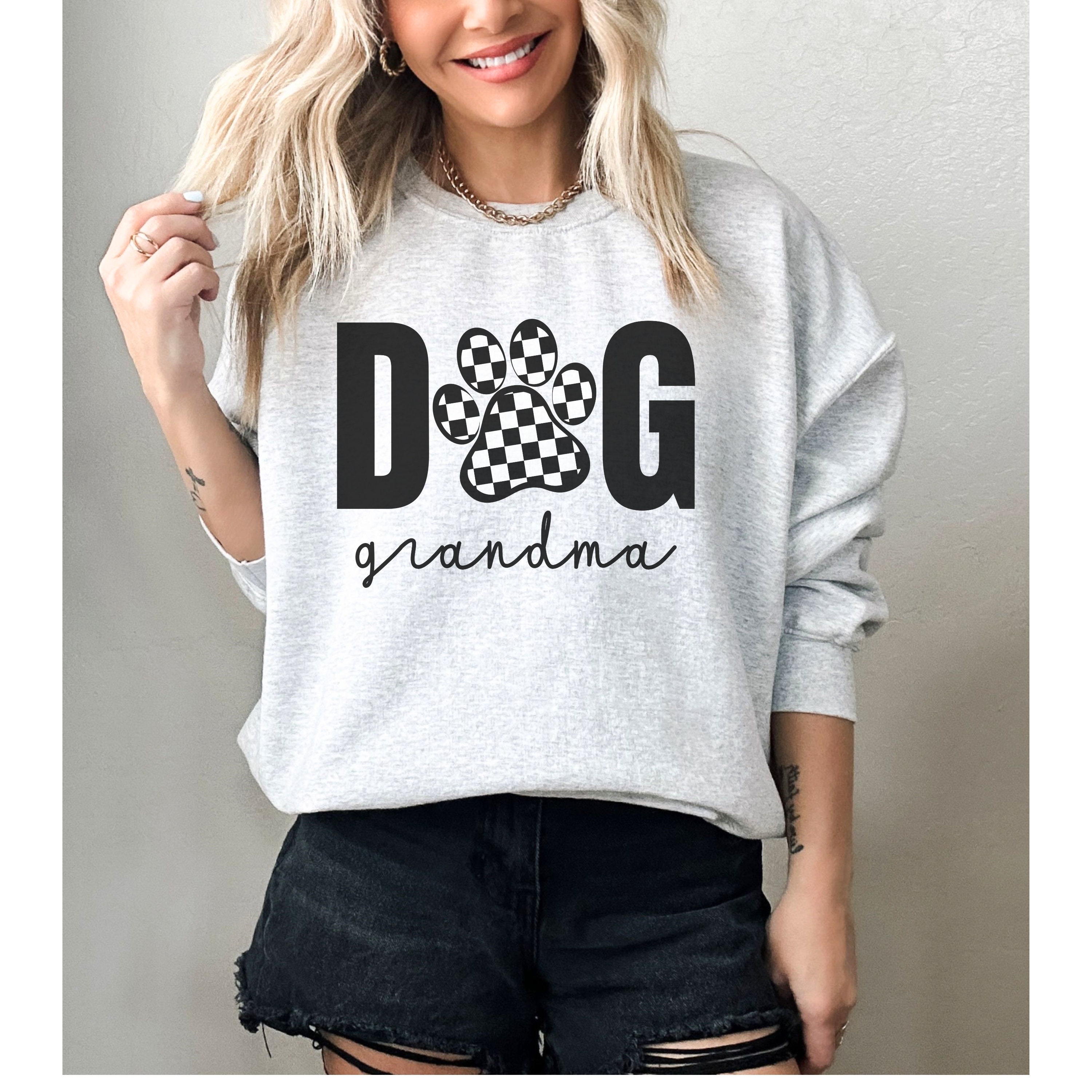 Dog Grandma Sweatshirt Pet Grandparent Dog Grandparent Gift Etsy