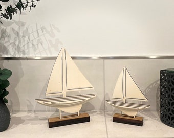 Sailboat wood with stand