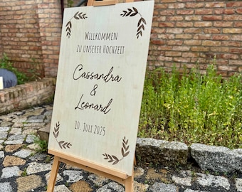 Hochzeitsdekoration Schilder personalisiert