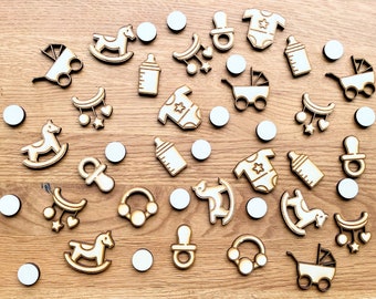 Baby Party / Baby Shower / Table Decoration / Made of Wood / Table Decoration