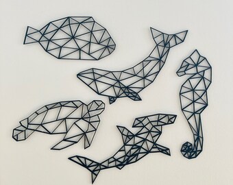 5 Sea Animals | 5 Sea Animals Wall Decoration