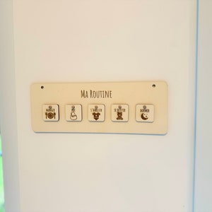 Ma rutina - Cartes de rutina Montessori minimalistas para niños pequeños