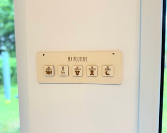 My routine - Minimalist Montessori routine cards for young children