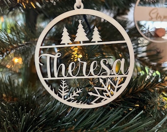 Weihnachtskugel mit Gravur