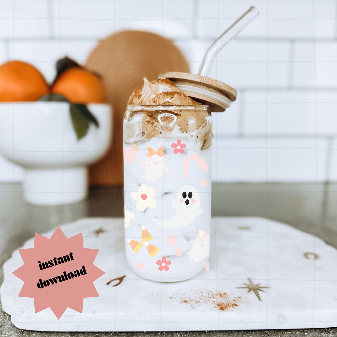 Ghost Libbey SVG Libbey Glass Wrap Beer Can Glass Svg Libbey Cute ...