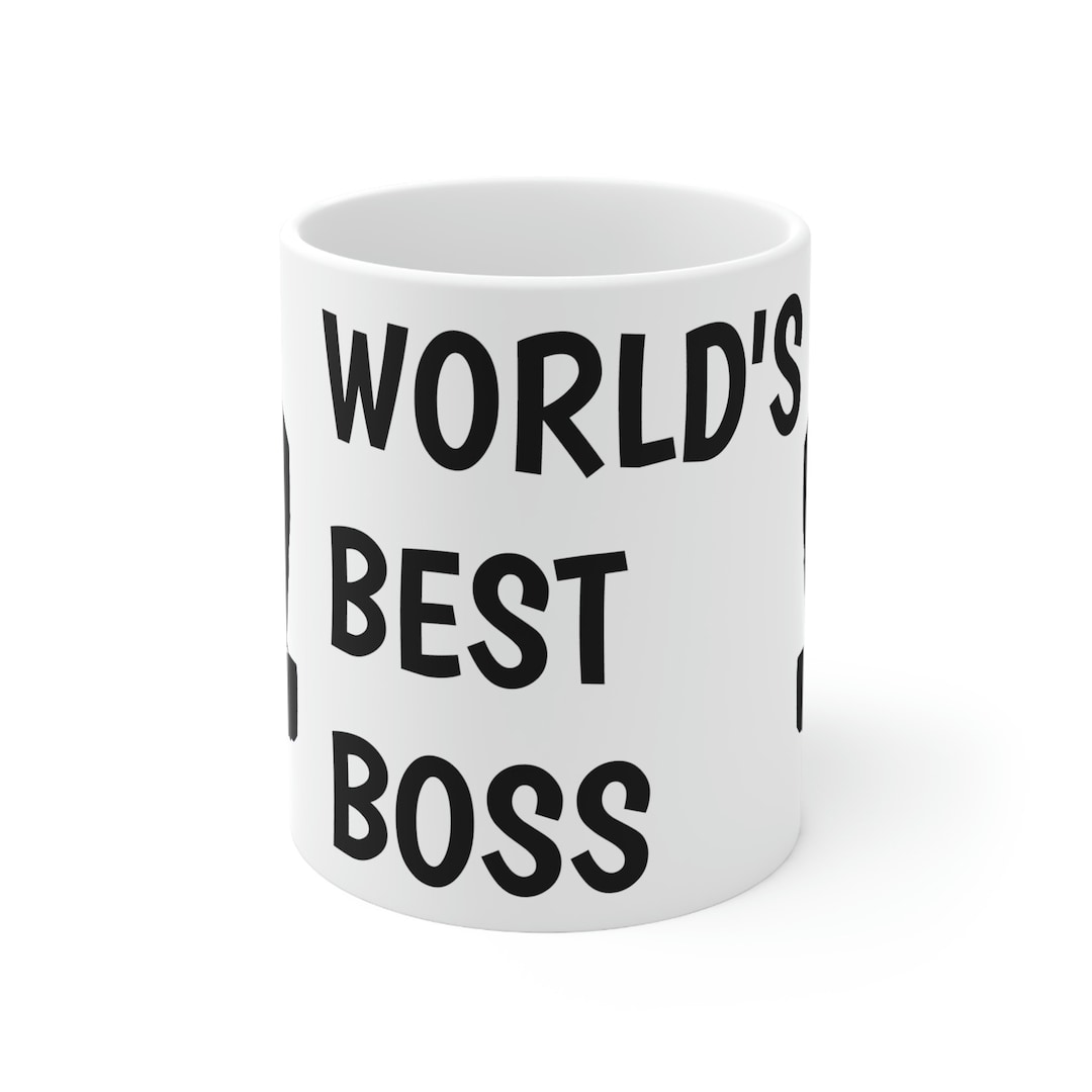 World's Best Boss Mug the Office / World's Best Boss Etsy