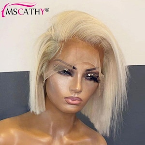 Perruque Courte (Bob) Blonde Pour Femme - Synthétique, Neuve Avec étiquettes