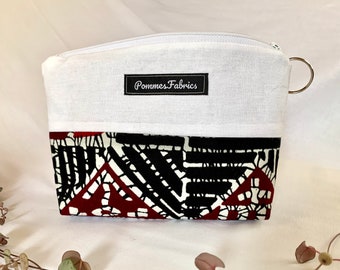 Kosmetiktasche Herren klein Ghana Afrika Reise Organizer praktische Tasche  Männer Afrikanischer Aufdruck bunt Kosmetiktasche Baumwolle