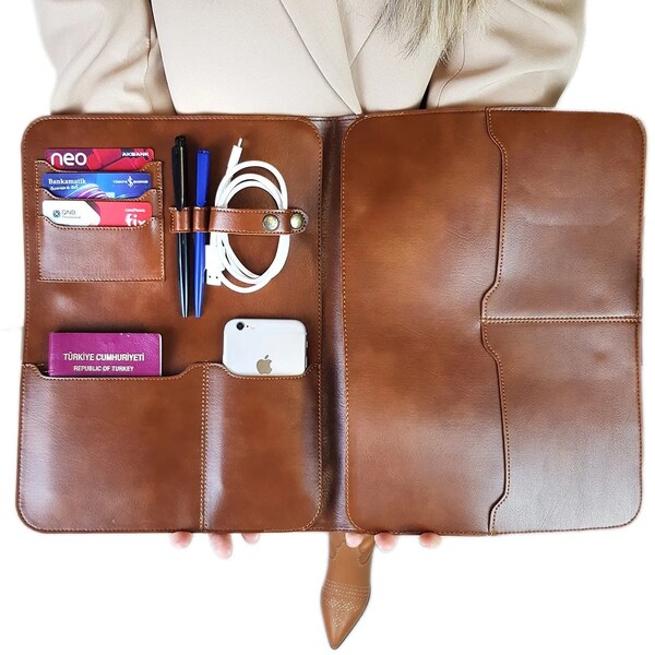 Leather Tablet Bag Etsy