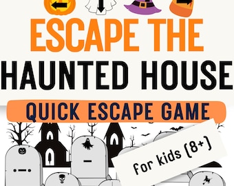Halloween Escape Room for Kids – 15-Minute Haunted House Party Station Game for Halloween Class Parties