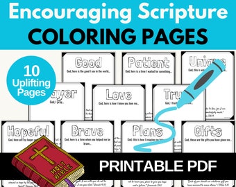 Scripture Coloring Pages for Kids | Christian Prayer Journal (PDF)