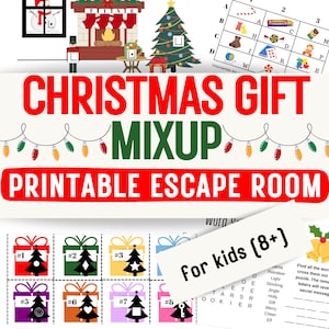 Christmas Escape Room for Kids - Printable PDF | DIY Escape Game at Home | Christmas Party Family Activity | Ages 8-13
