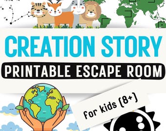 Creation Story Bible Escape Room: Printable Sunday School Game (Ages 8-13) (PDF Download)