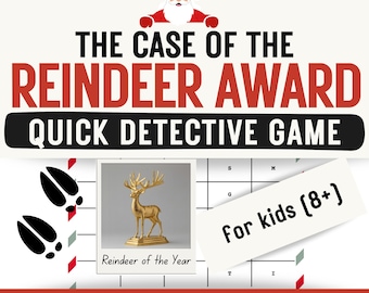 Christmas Detective Game: Reindeer Award Mystery (PDF)