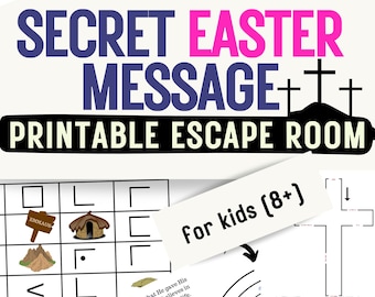 Christian Easter Escape Room – Bible Message Puzzle Game (Printable PDF)