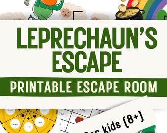 St. Patrick's Day Escape Room for Kids – Printable Puzzle Game (Ages 8-13)