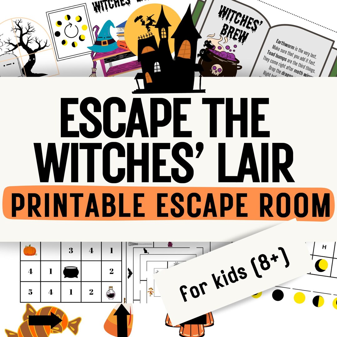 halloween-escape-room-for-kids-printable-pdf-party-game-diy-escape-game-at-home-mystery-puzzle-codes-escape-room-kit-ages-8-13-etsy for Halloween Escape Room Printable Free Halloween Escape Room for Kids - Printable PDF Party Game | DIY Escape Game at Home | Mystery Puzzle Codes Escape Room Kit | Ages 8-13 - Etsy for Halloween Escape Room Printable Free