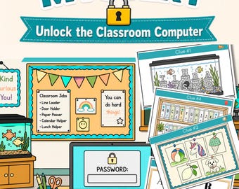 Classroom Mystery Puzzle Game for Kids | 2nd & 3rd Grade Printable Logic Activity | Elementary Secret Code Game