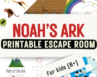 Noah's Ark Escape Room – Printable Bible Puzzle for Kids (PDF)