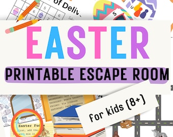 Easter Escape Room for Kids | Printable DIY Escape Game at Home - Easter Activity Puzzle Party Game | Digital PDF - Ages 8-13