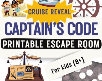 Pirate Cruise Reveal Escape Room | Printable Mystery Game for Kids