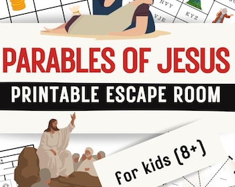 Parables of Jesus Escape Room: Printable Bible Game for Sunday School or Youth Group (Ages 8-13)