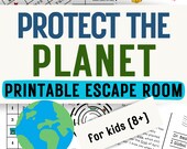 Earth Day Escape Room – Printable Mystery Puzzle Game (Ages 8-13) (PDF)
