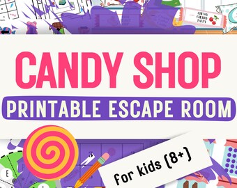 Candy Shop Escape Room: Fun Puzzle Game for Kids (PDF Download)