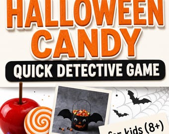 Halloween Mystery Game for Kids – 15-Minute Printable Detective Party Station Activity for Halloween Class Parties