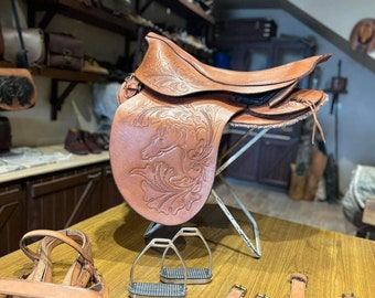 Western Leather Saddle