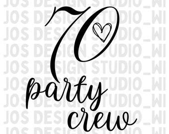 70 Party Crew Design