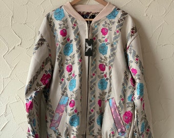 Oversize'owa kurtka w stylu boho