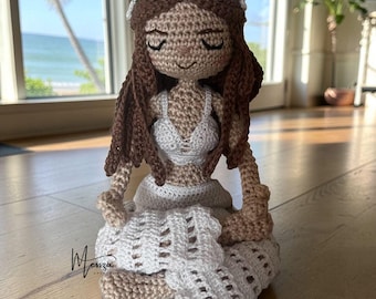 Poseable Yoga Spirit Doll Crochet Pattern | Amigurumi Meditation Doll PDF | Instant Download