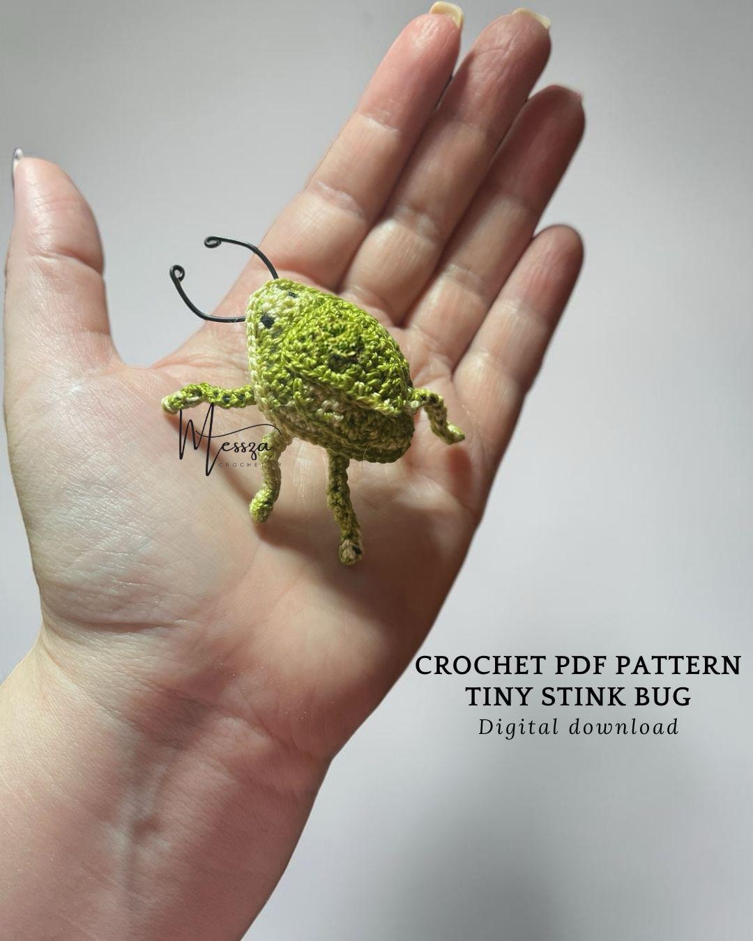 Small Bug Crochet Pattern Tiny Stink Bug Crochet Pattern PDF | Minigurumi Bug Amigurumi | Mini ...