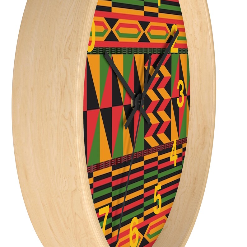 African Print Wall Clock - Etsy