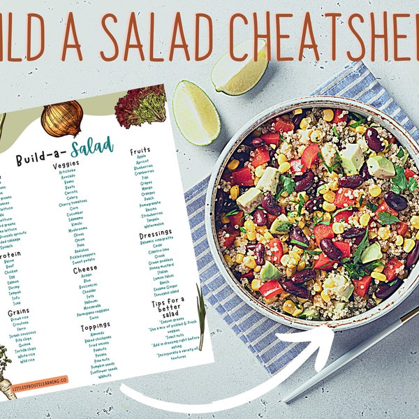 Build a Salad Cheat Sheet Printable